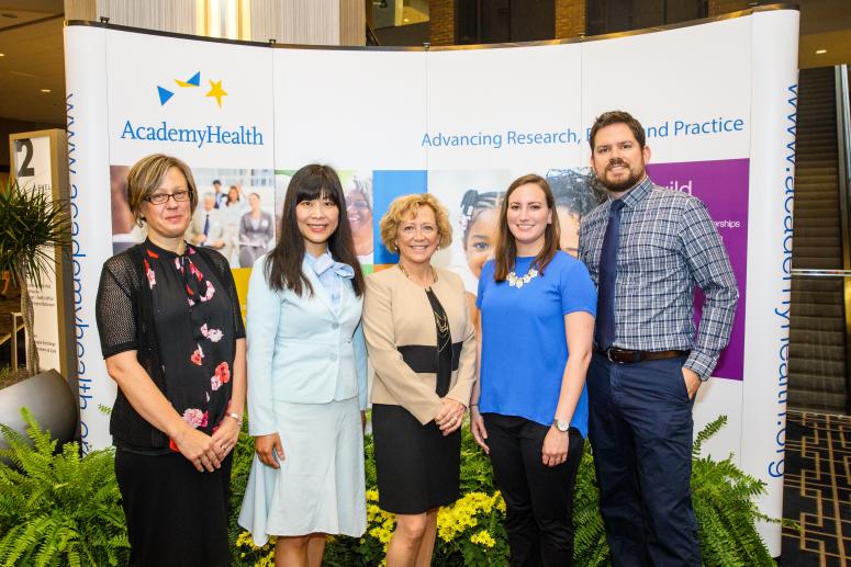 2016 DSSF Fellows and AcademyHealth DSSF staff at the 2017 Annual Research Meeting in New Orleans.